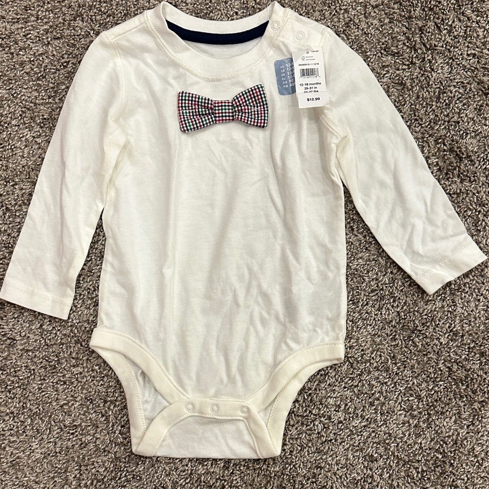 Boys GAP Bodysuit with attached Bow Tie